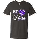 Northwestern Wildcats Football My Heart is on that Field - Men's V-Neck