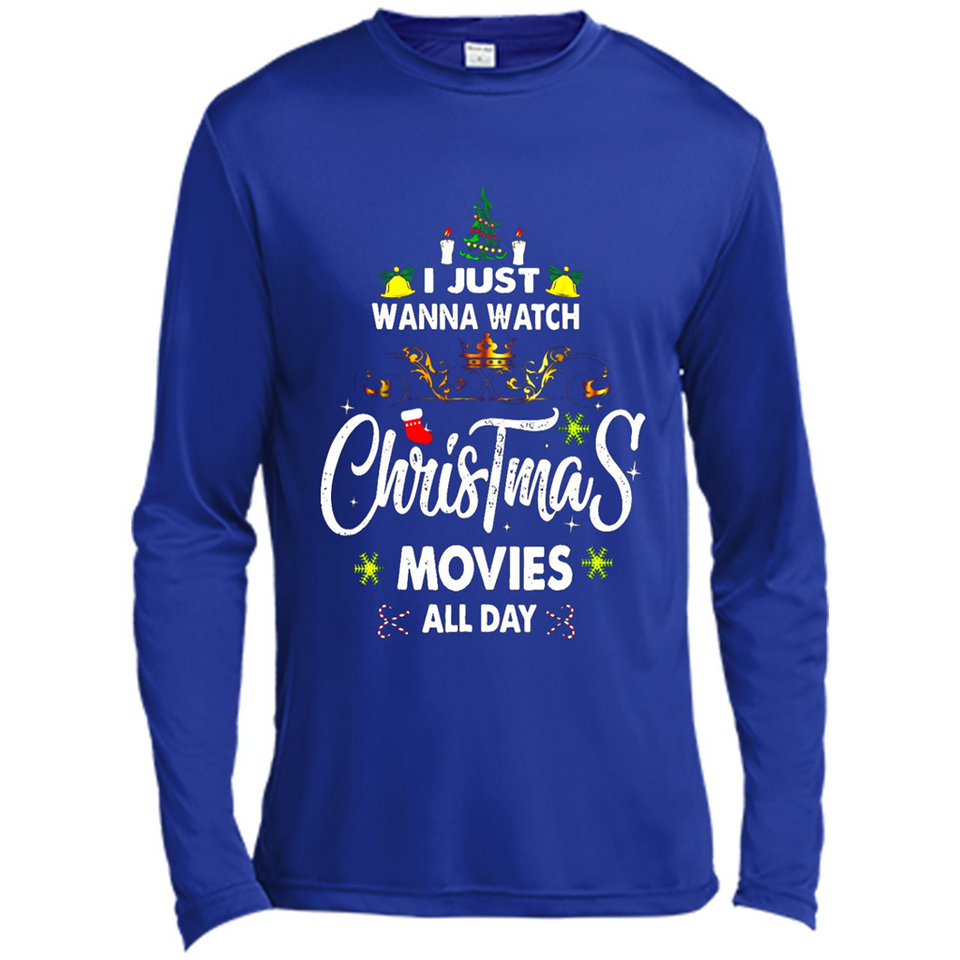 Funny Christmas Movie Shirt, Christmas Movies - Canvas Long Sleeve T-Shirt
