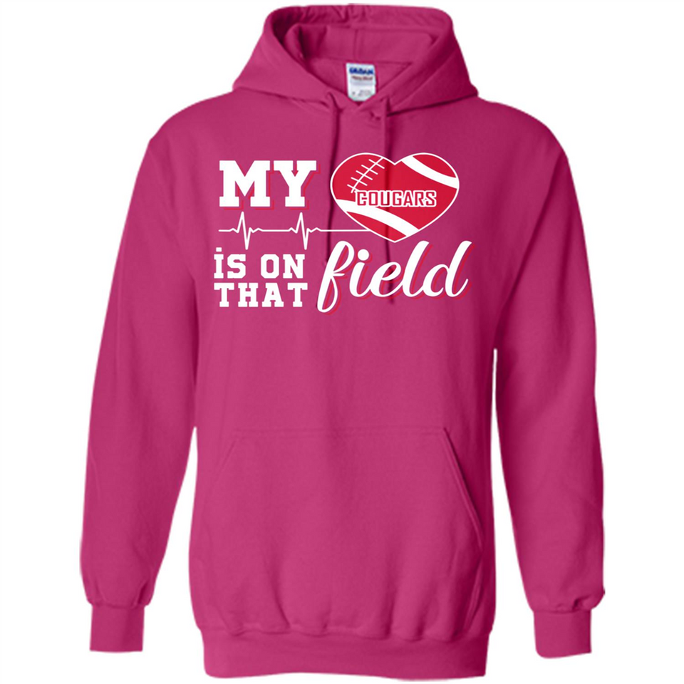 Washington State Cougars Football My Heart is on that Field - Hoodie