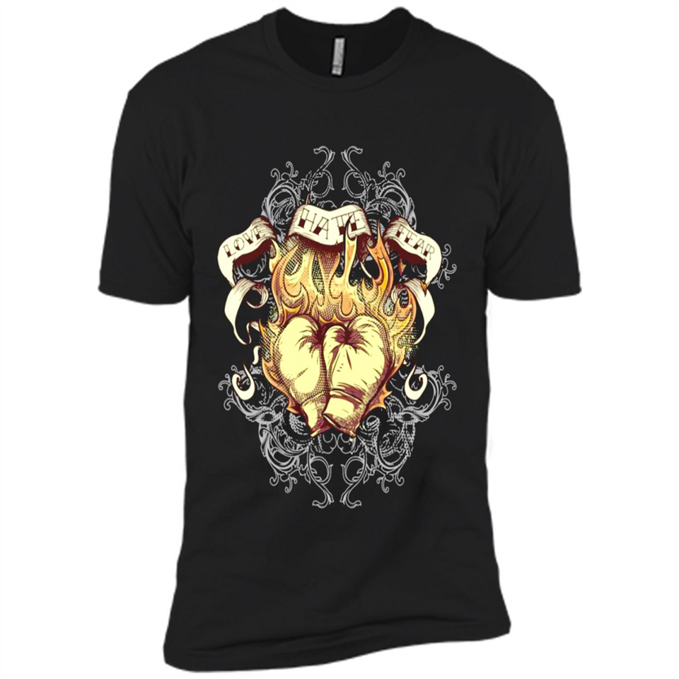 Love Hate Fear Boxing - Martial Art Fighting - Premium Short Sleeve T-Shirt