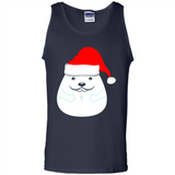 Funny Hamster Christmas t-shirt Santa Hat - Tank Top