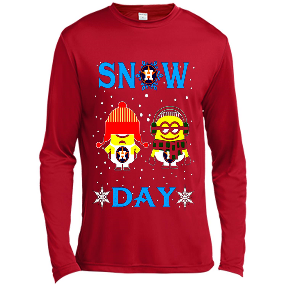 Snow Day Shirt For Houston Astros Vs Minion Fans pingpong