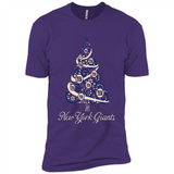 New York Giants NFL Football Team Logo Christmas Tree T-Shirt - Premium Short Sleeve T-Shirt