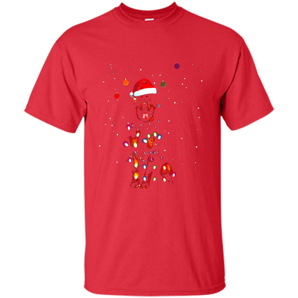 Rottweiler Santa Lights Christmas Dog Xmas Sweatshirt - Shirt