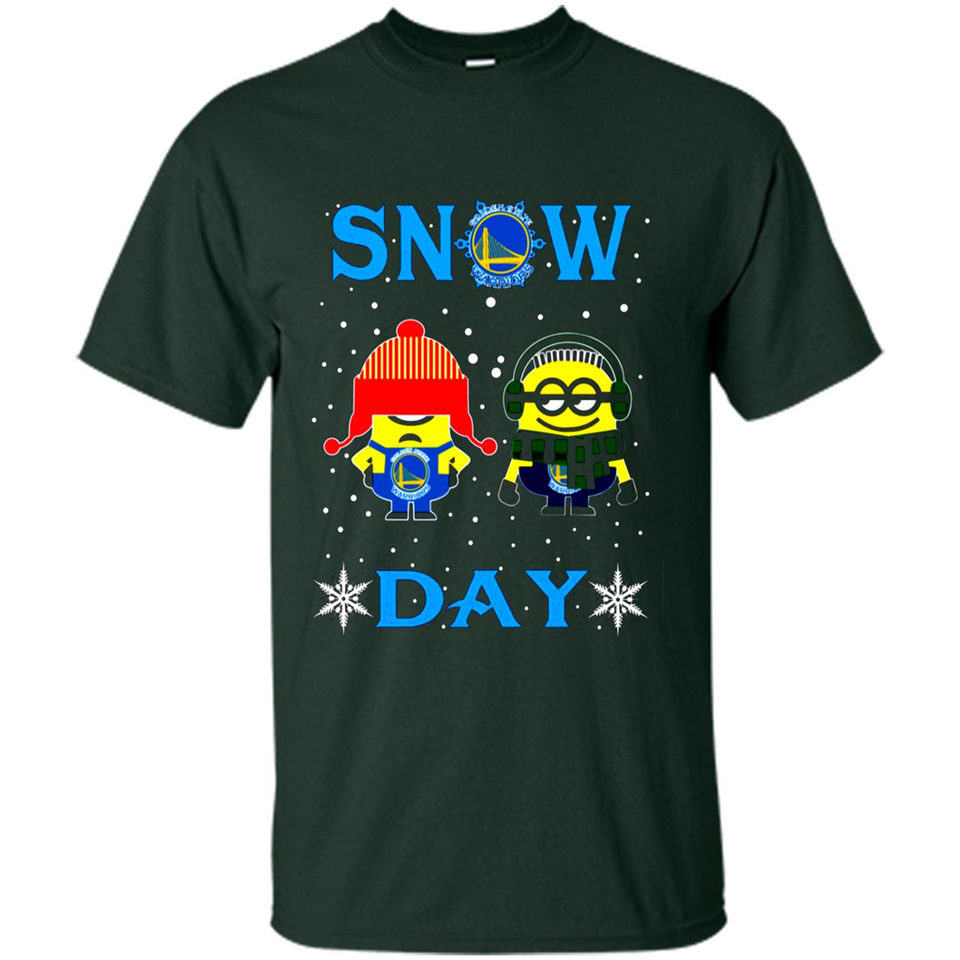 Snow Day Shirt For Golden State Warriors Vs Minion Fans pingpong