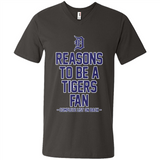 Reasons to be a Detroit Tigers Fan Complete List on Back - Men's V-Neck