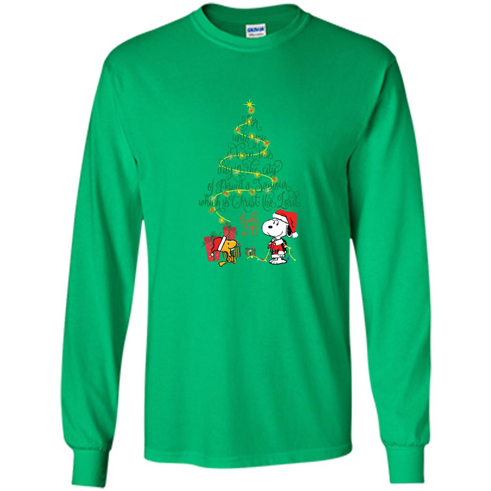 Snoopy-Woodstock-Christmas-tree-for-unto-you-is-born-this-day