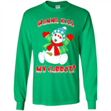 Snowman Wanna Kiss My Carrot Christmas - Long Sleeve T-Shirt