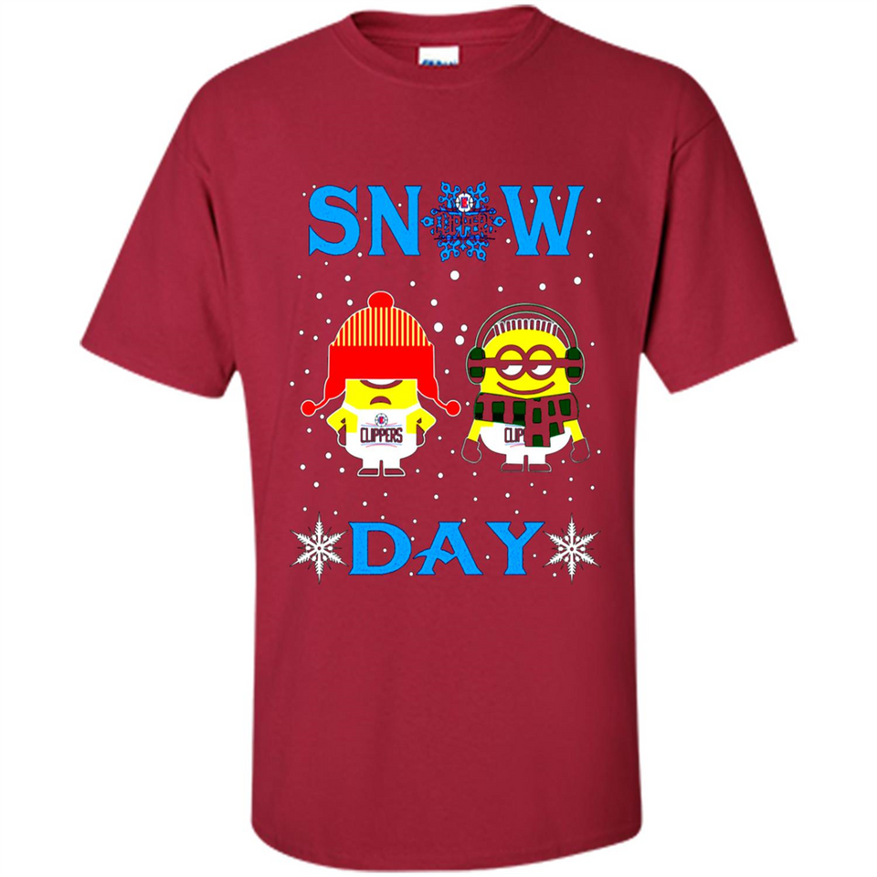 Snow Day Shirt For La Clippers Vs Minion Fans pingpong