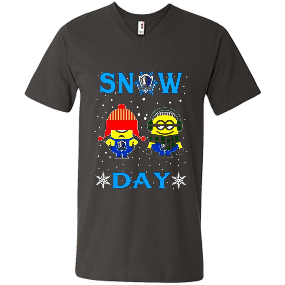 Snow Day Shirt For Dallas Mavericks Vs Minion Fans pingpong