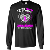 I Wear Purple For My Brother Chiari Malformation - Long Sleeve T-Shirt