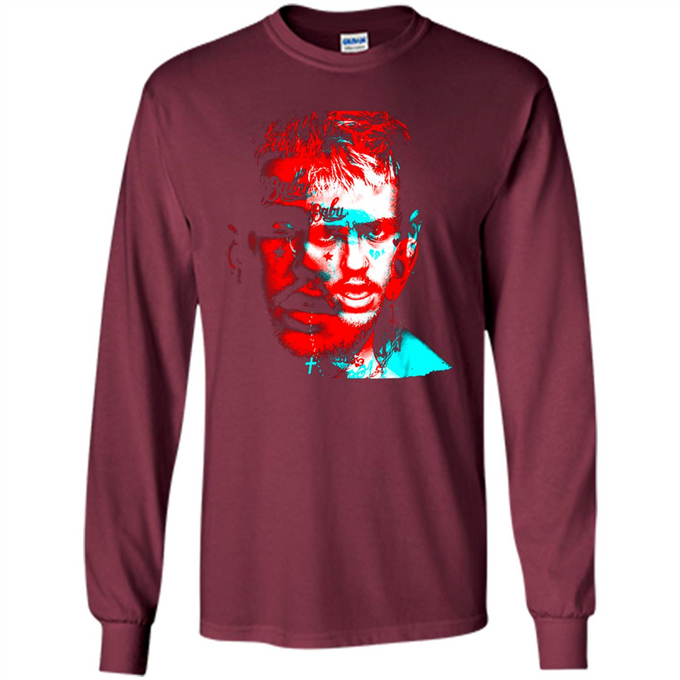 Lil Peep Rapper Fan Wear Shirt Ladies' Boyfriend Shirt - Long Sleeve T-Shirt