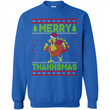 Merry Thankmas Ugly Xmas Thanksgiving Turkey Sweatshirt - Sweatshirt