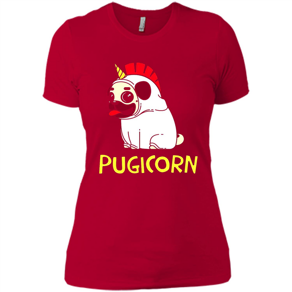 Pugicorn Pug Unicorn Funny Shirt PINGPONG - Ladies' Boyfriend T-Shirt