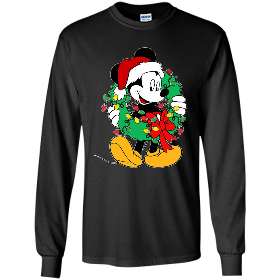 Mickey Mouse Merry Christmas Disney Sweatshirt - Long Sleeve T-Shirt