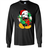 Mickey Mouse Merry Christmas Disney Sweatshirt - Long Sleeve T-Shirt