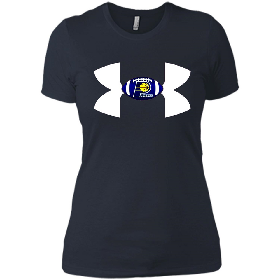 Indiana Pacers Under Armour Logo - Ladies' Boyfriend T-Shirt