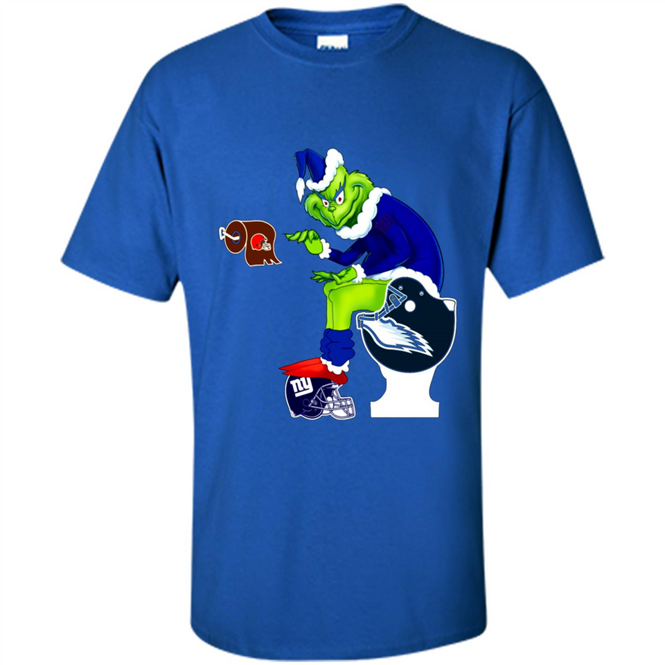 New York Giants Toilet Grinch Santa Claus Football Fan PINGPONG