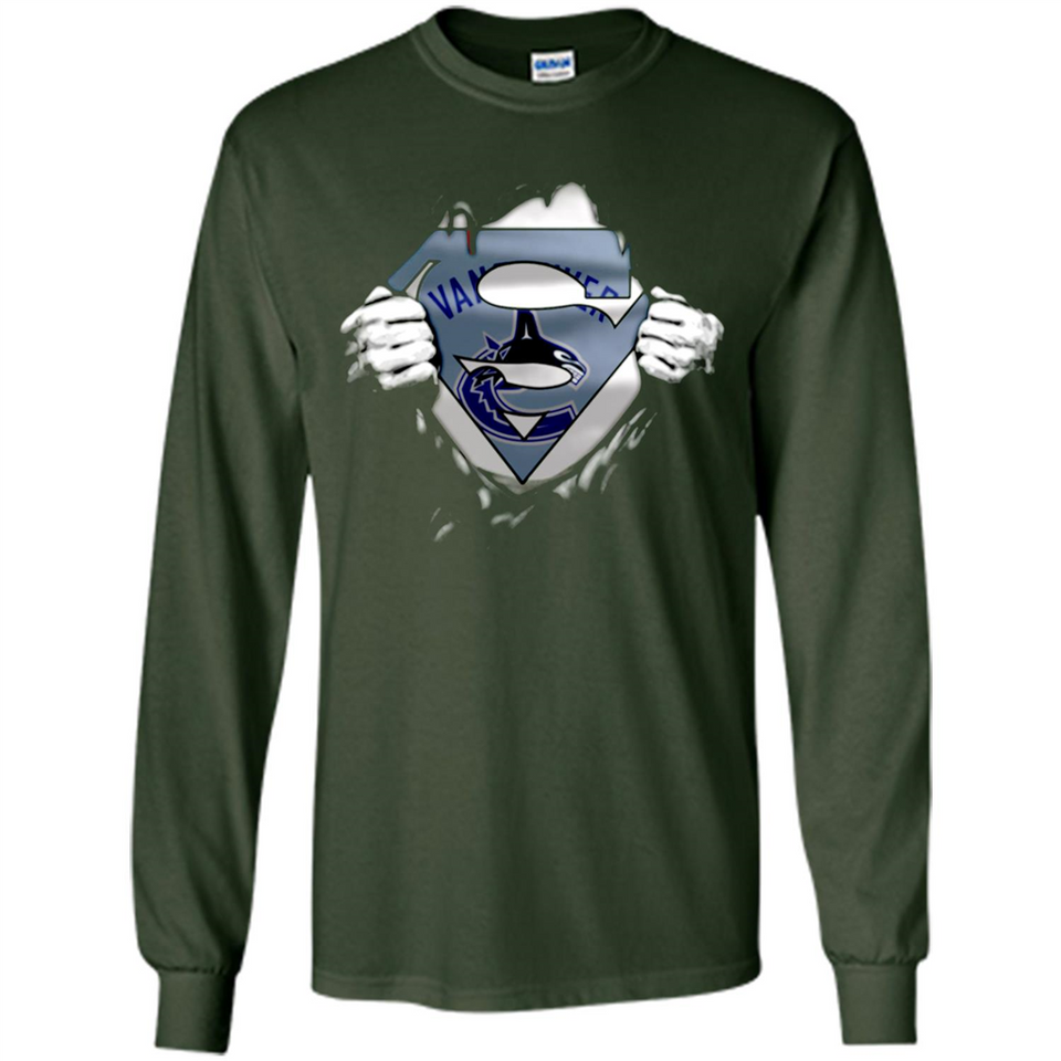 Vancouver Canucks And Superman Fans - Long Sleeve T-Shirt