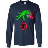GRINCH HAND HOLDING DETROIT TIGERS GLITTER CHRISTMAS PINGPONG