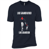 Boston Red Sox GrandFather Like GrandSon - Premium Short Sleeve T-Shirt