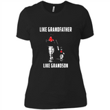 Boston Red Sox GrandFather Like GrandSon - Ladies' Boyfriend T-Shirt