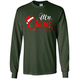 Mrs. Claus Santa Claus Merry Xmas T-Shirt - Long Sleeve T-Shirt