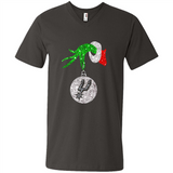Amazing shirt San Antonio Spurs Glitter Grinch Monogram Ornament Christmas Gift - Men's V-Neck