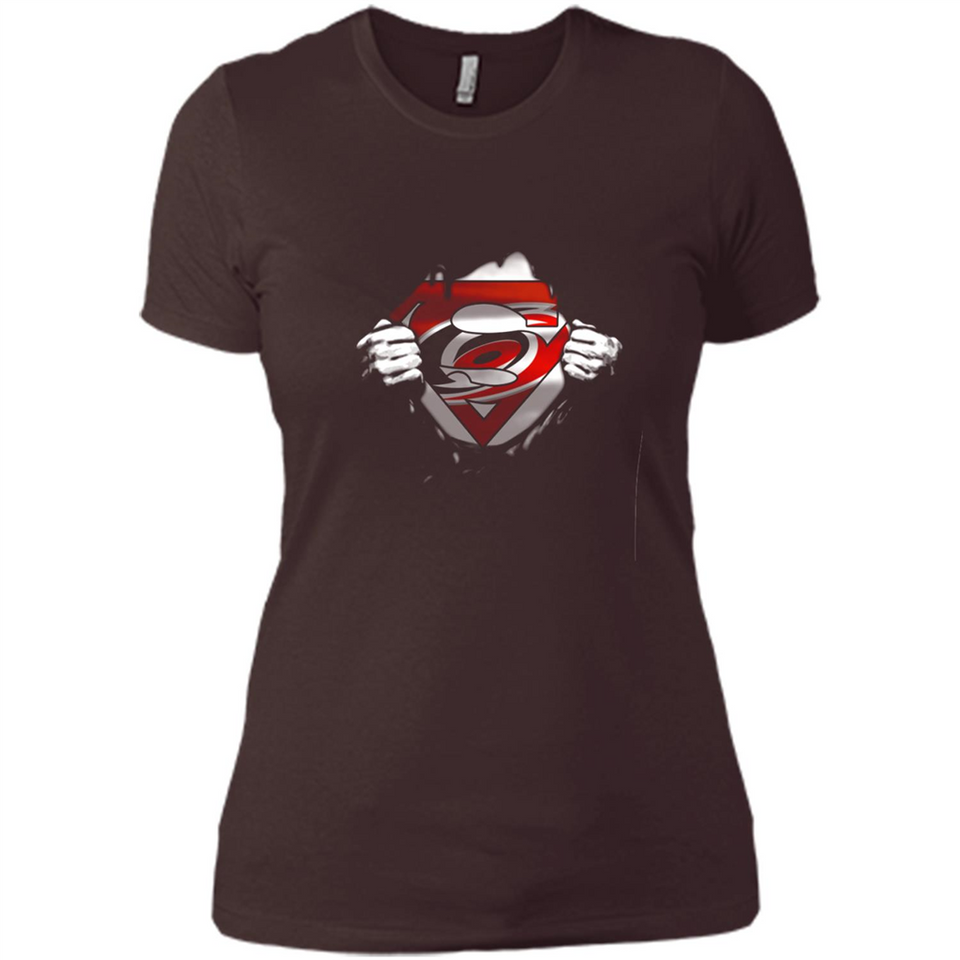 Carolina Hurricanes And Superman Fans - Ladies' Boyfriend T-Shirt