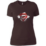 Carolina Hurricanes And Superman Fans - Ladies' Boyfriend T-Shirt