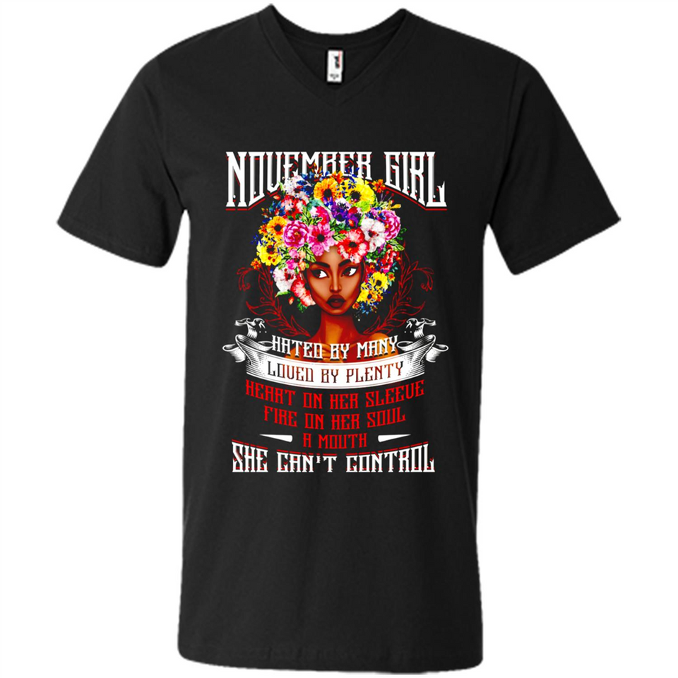 November Girl Flower - Men's V-Neck