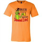 Slammed I Am I Would Drink Beer With A Goat On A Boat Shirt - Canvas Unisex T-Shirt