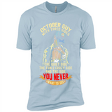 October Guy With Three Sides Quiet Fun Crazy - Premium Short Sleeve T-Shirt