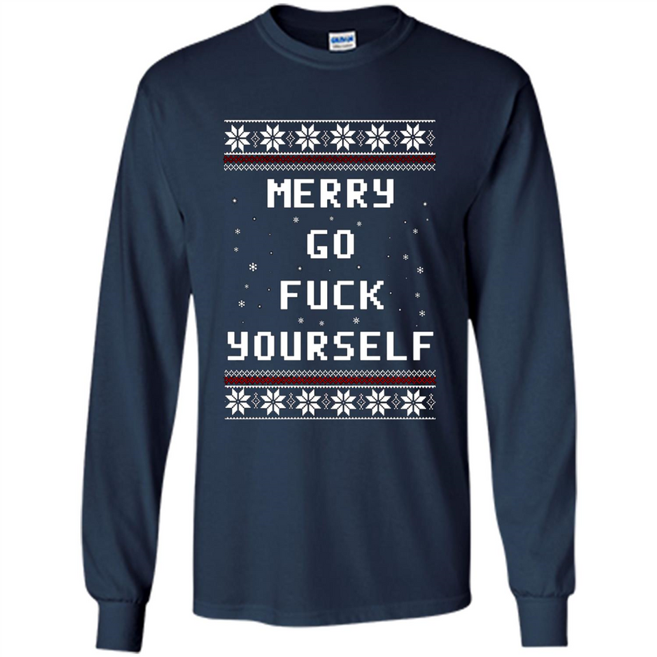 Merry go fuck yourself Christmas sweatshirt PINGPONG