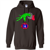 GRINCH HAND HOLDING DUKE BLUE DEVILS GLITTER CHRISTMAS PINGPONG