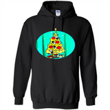Funny Pizza Ugly Christmas Sweater Xmas Pizza Tree - Hoodie