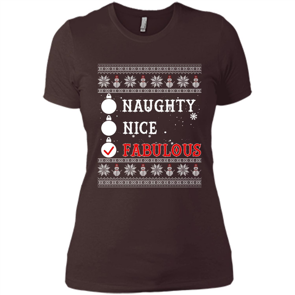 Naughty Nice Fabulous - Ladies' Boyfriend T-Shirt