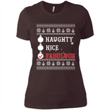 Naughty Nice Fabulous - Ladies' Boyfriend T-Shirt