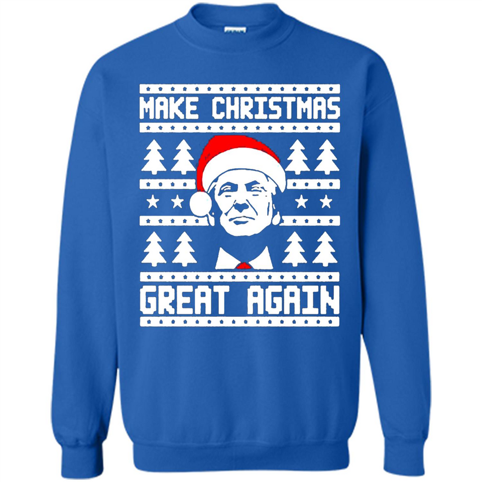 Fabulous Make Christmas Great Again Trump Ugly Christmas - Sweatshirt