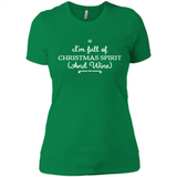Christmas Tshirt for Women - Christmas Wine
