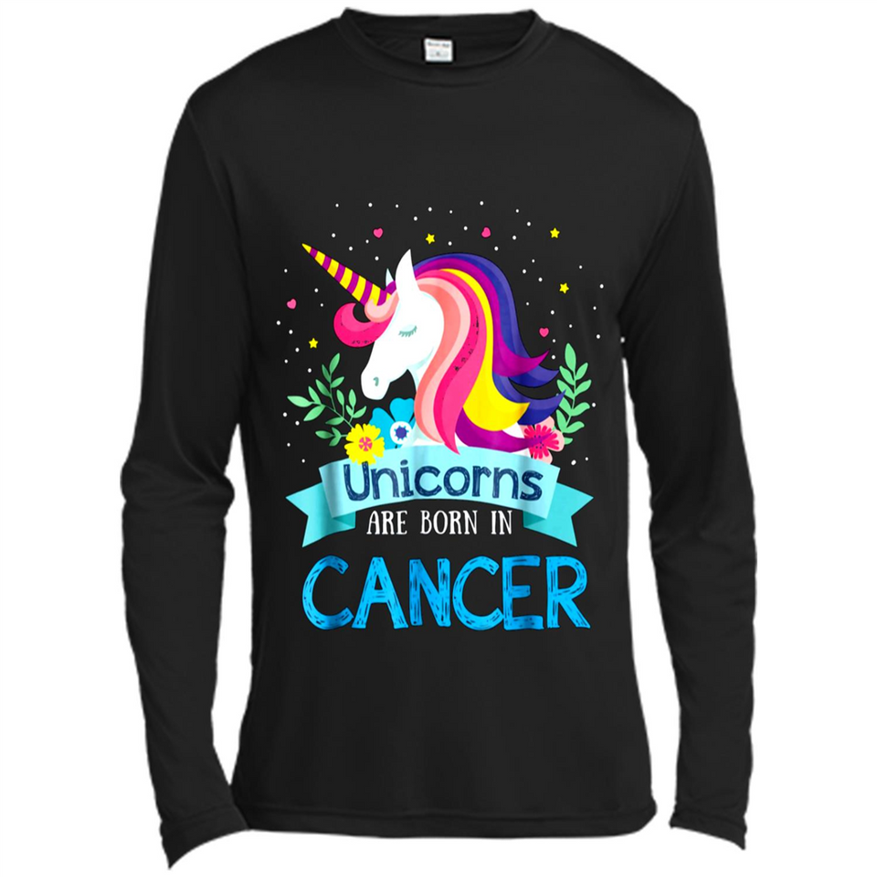 Unicorns are born in Cancer Birthday Rainbow Gift Custom Ultra Cotton