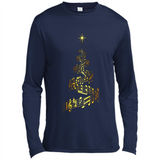 Music Note Christmas Tree Xmas Music Lover Mug PINGPONG - Canvas Long Sleeve T-Shirt