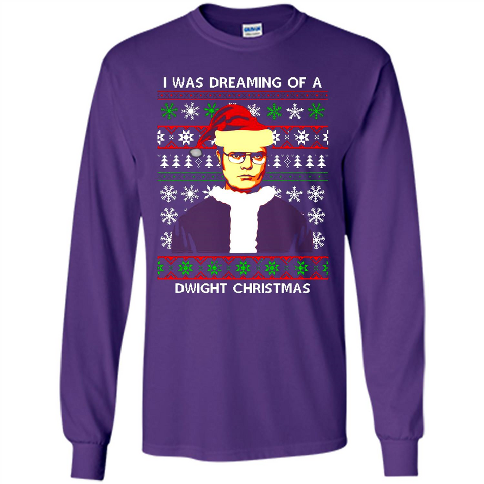 I'm dreaming of a Dwight Christmas sweatshirt - Long Sleeve T-Shirt
