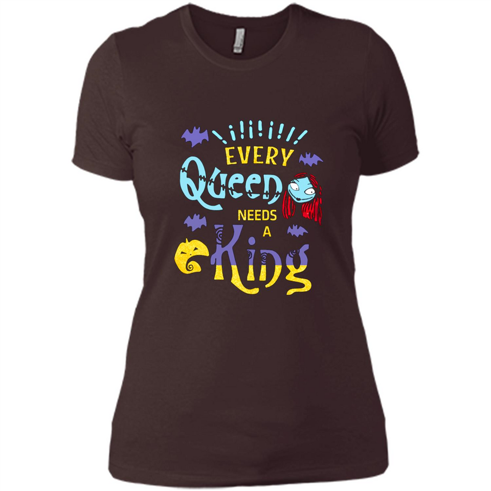 Nightmare Before Christmas Shirt - Sally Glitter Shirt - Every Queen needs a King PINGPONG