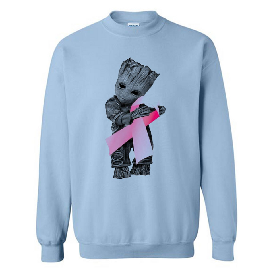 Groot Hug Breast Cancer - Sweatshirt