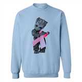 Groot Hug Breast Cancer - Sweatshirt