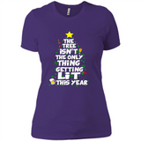 Funny Christmas Tree Drinking Sweatshirt Adult Boozy Festive - Ladies' Boyfriend T-Shirt