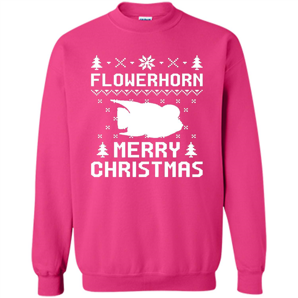 Flowerhorn Christmas T-shirt, Ugly Christmas Sweater - Sweatshirt