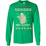 Mrs Slothy Christmas - Long Sleeve T-Shirt