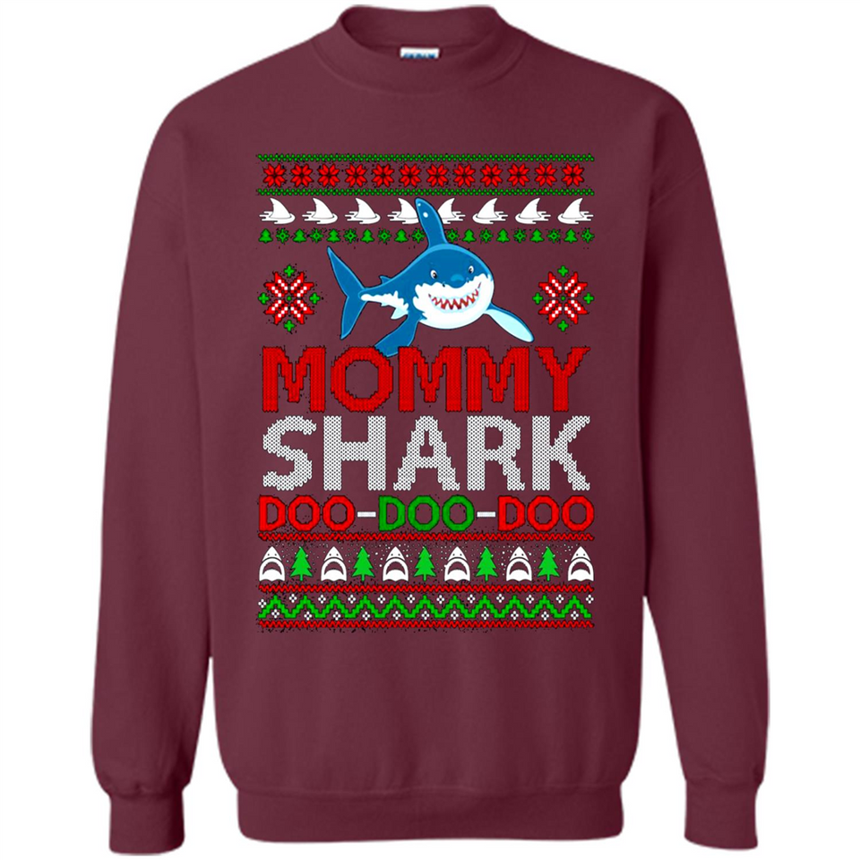 Mommy shark Doo Doo Doo Christmas sweatshirt PINGPONG